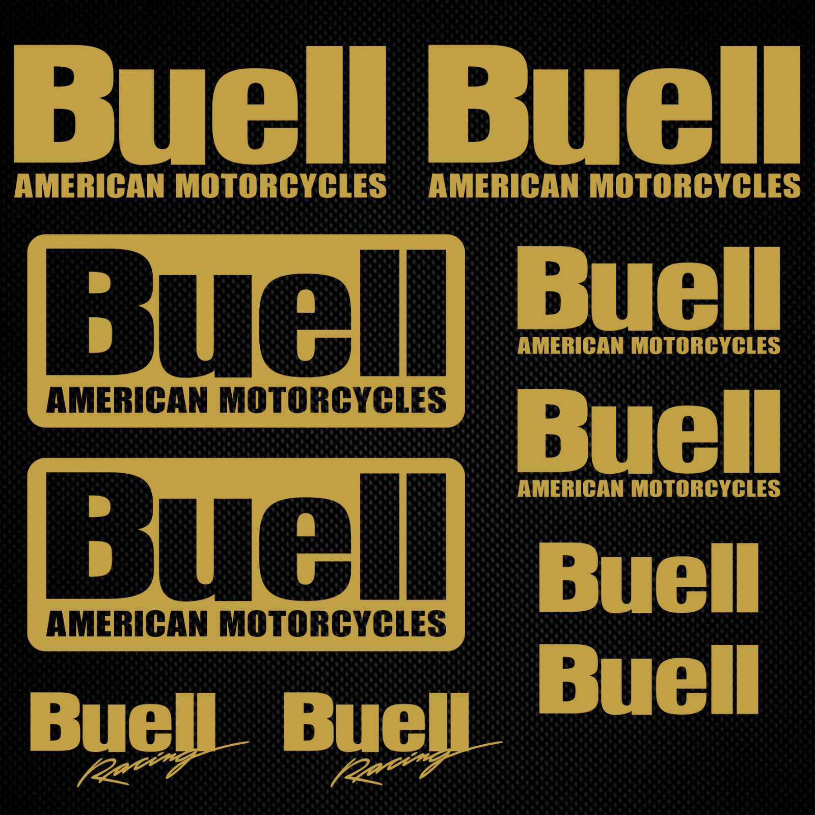 Decal Buell american motorcycles tank helmet buell vinyl kit sticker set ORACAL