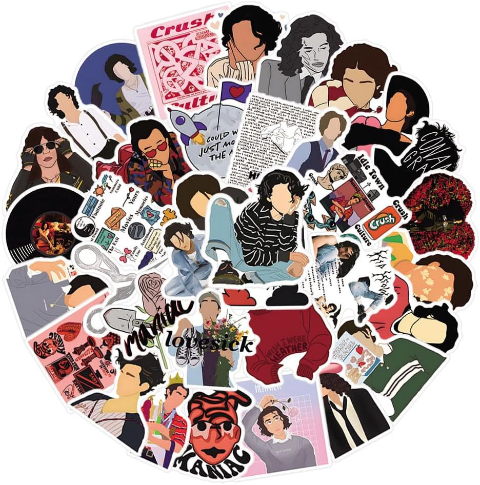 61Pcs Conan Gray Stickers Pack, Cute Cartoon Vinyl Waterproof Sticker Decals for