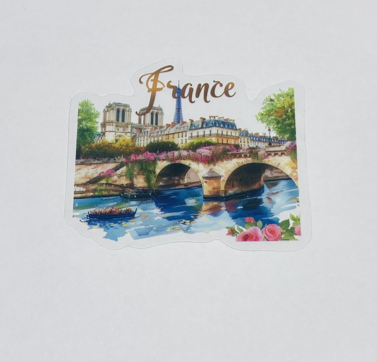 France Bridge Clear Transparent Sticker Travel City Art Decal Vinyl Souvenir Tc6