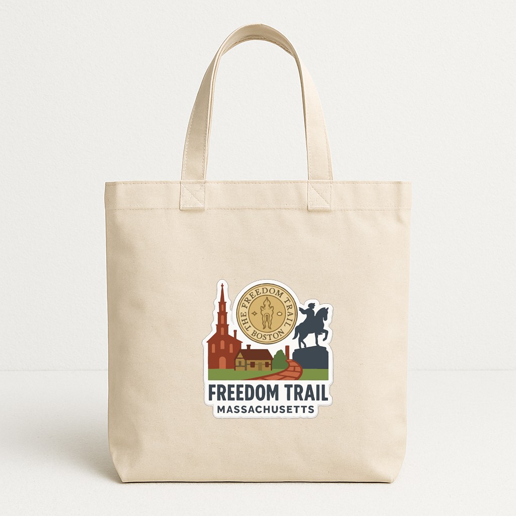 Freedom Trail Massachusetts Iron On Heat Transfer Vinyl HTV Die-Cut Symbolic