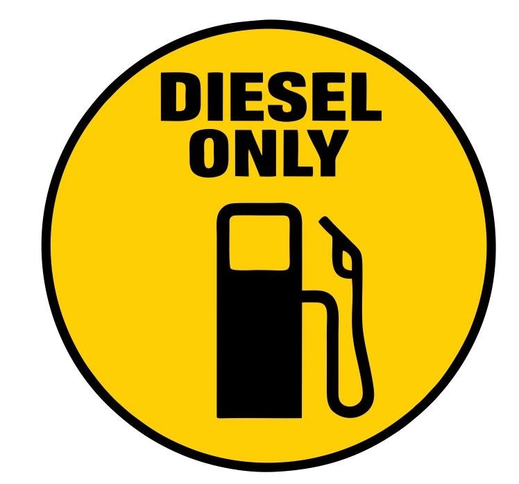 Diesel Only Sticker Vintage Look Decal R8483