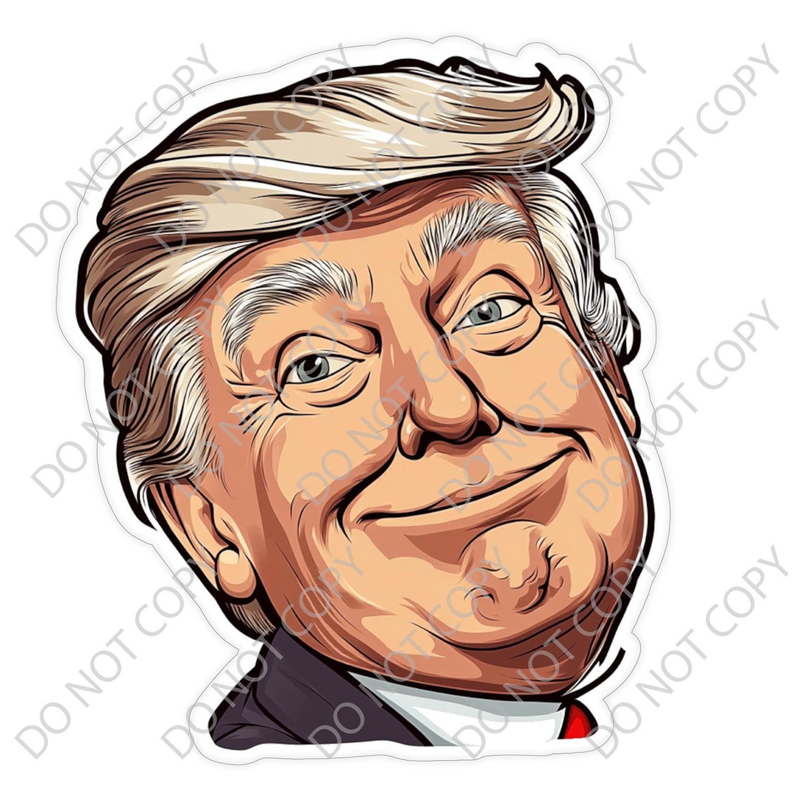 Laminated Vinyl Decal Die Cut Waterproof Sticker – President Donald Trump