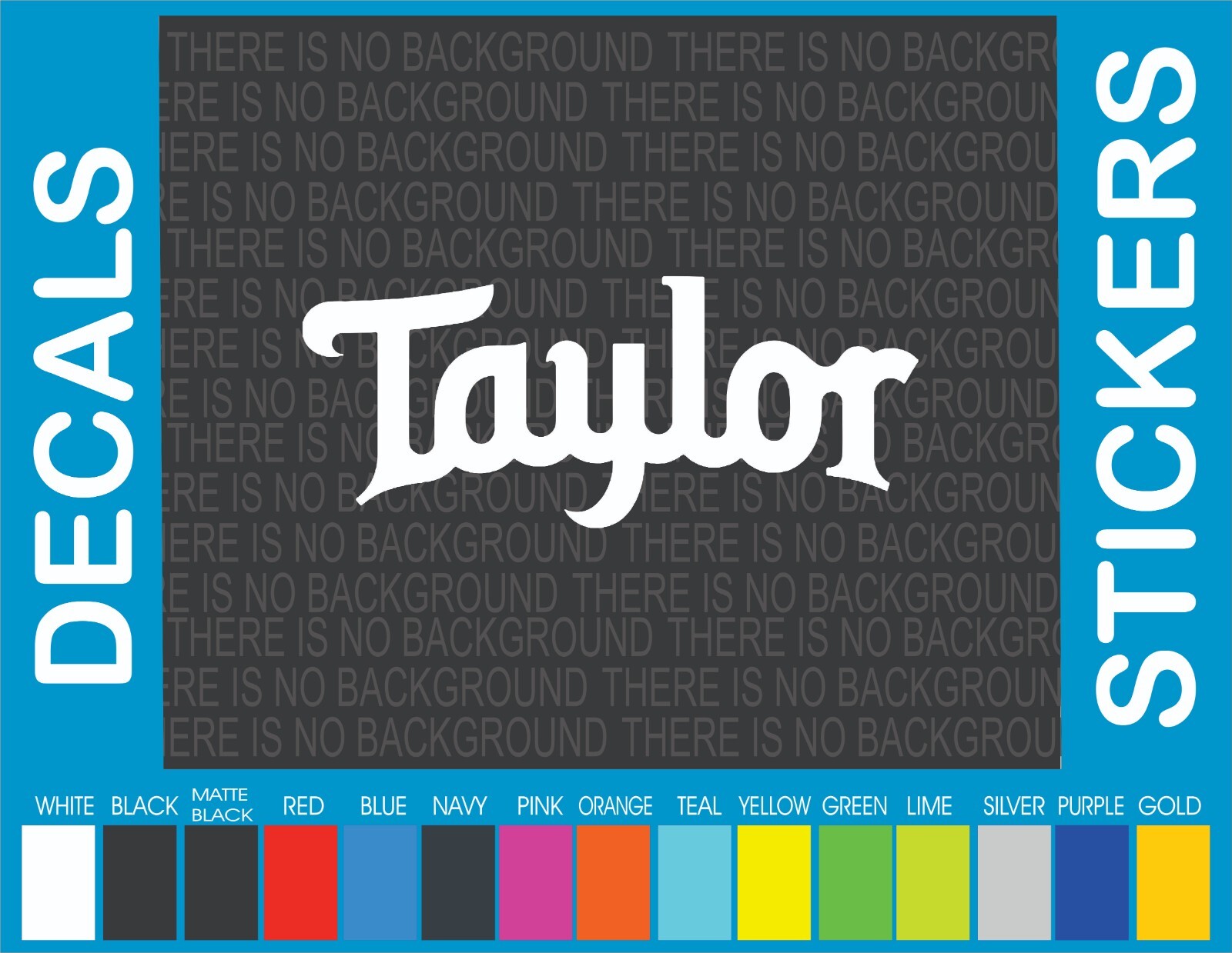 This decal/sticker is compatible with TAYLOR Guitars and others 8″