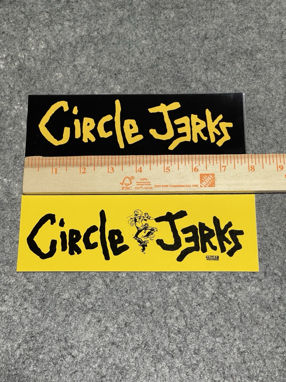 2x Punk Rock Sticker Pack CIRCLE JERKS Hardcore Yellow Black Band Official Merch