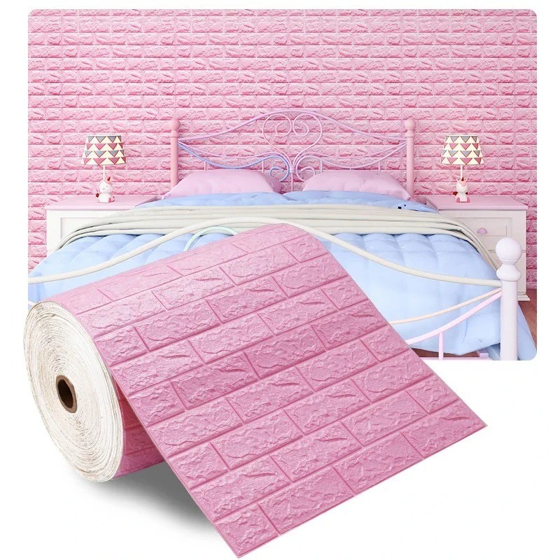3D Foam Brick Self Adhesive Wallpaper Waterproof Wall Stickers Home Decor