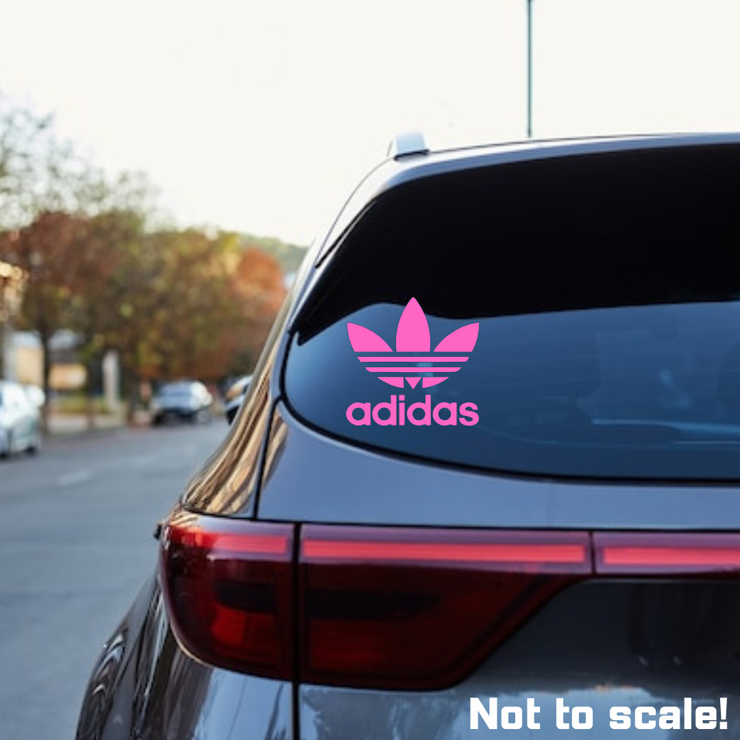 Adidas Logo Vinyl Decal – Laptop, Football, Tennis , Car, Soccer Sticker Window