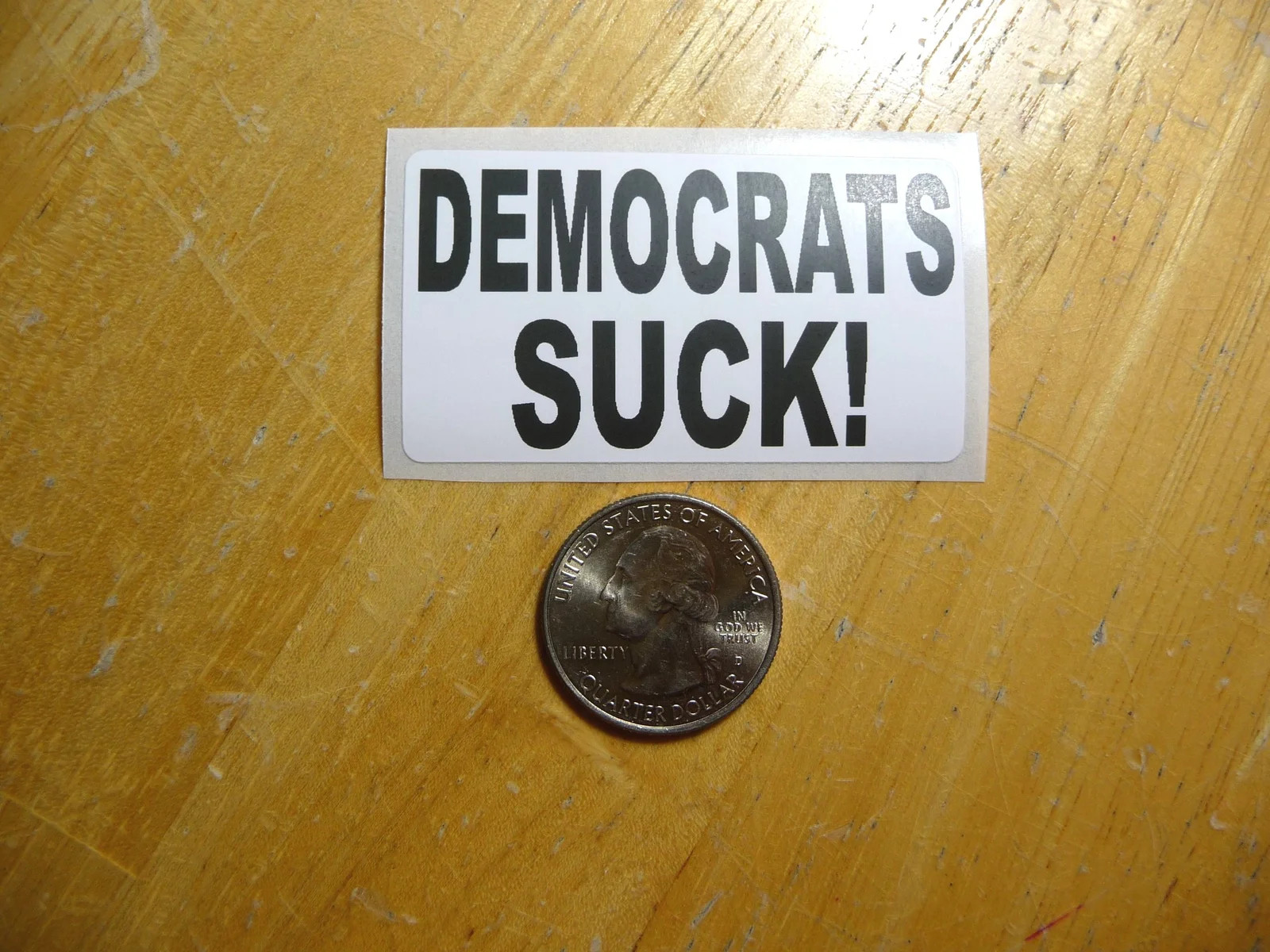 DEMOCRATS SUCK STICKER DECAL 1 – 50 BULK PACK FUNNY REPUBLICAN