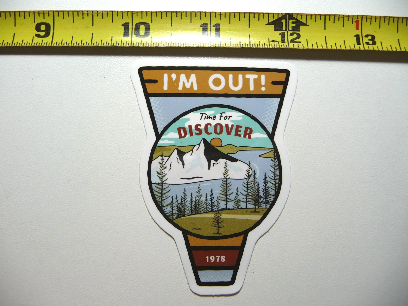 I’M OUT DISCOVER SMALL STICKER DECAL CAMPING S HIKE HIKING NATURE ADVENTURE