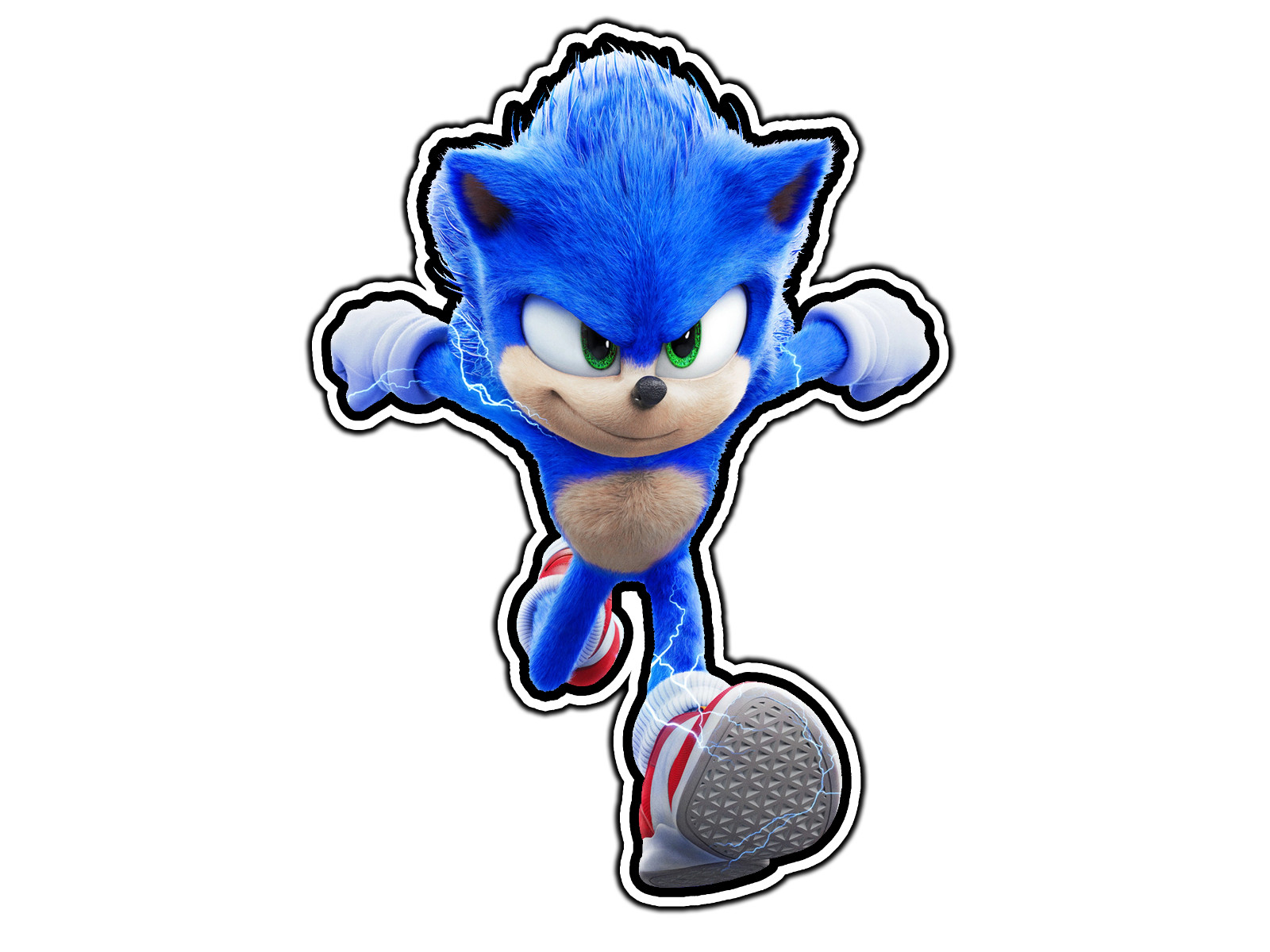 #1700 Sonic The Hedgehog Movie #2 Waterproof Vinyl Sticker Decal Die-Cut