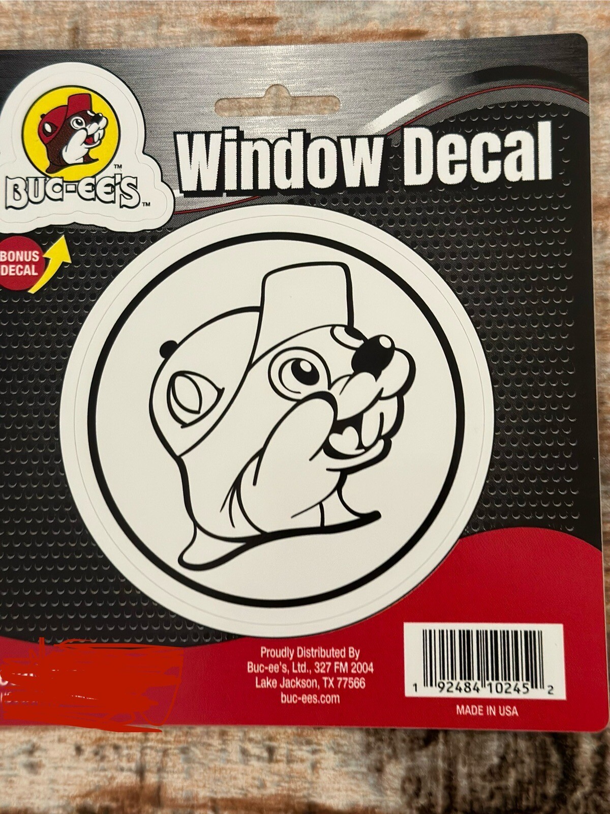 NEW Buc-ee’s Window Decal • White with a Bonus Small Buc-ee’s Logo