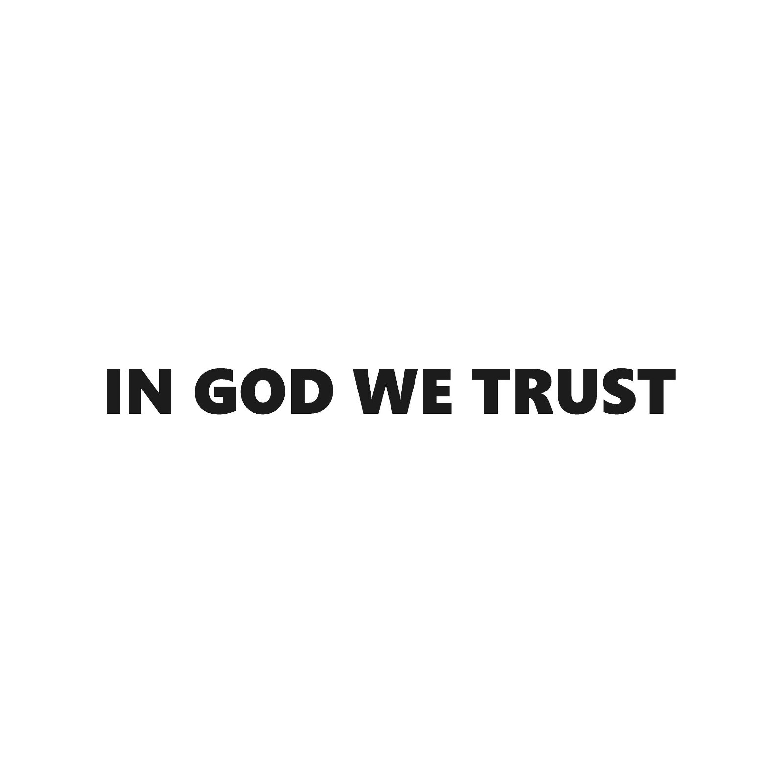 In God We Trust Vinyl Decal Car Window Bold Bumper religion faith Sticker