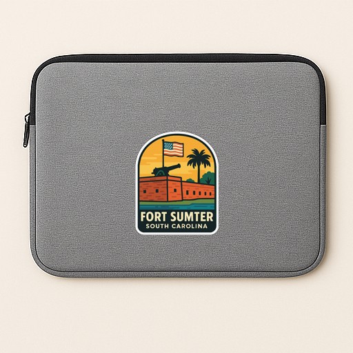 Fort Sumter South Carolina Iron On Heat Transfer Vinyl HTV Die-Cut Symbolic