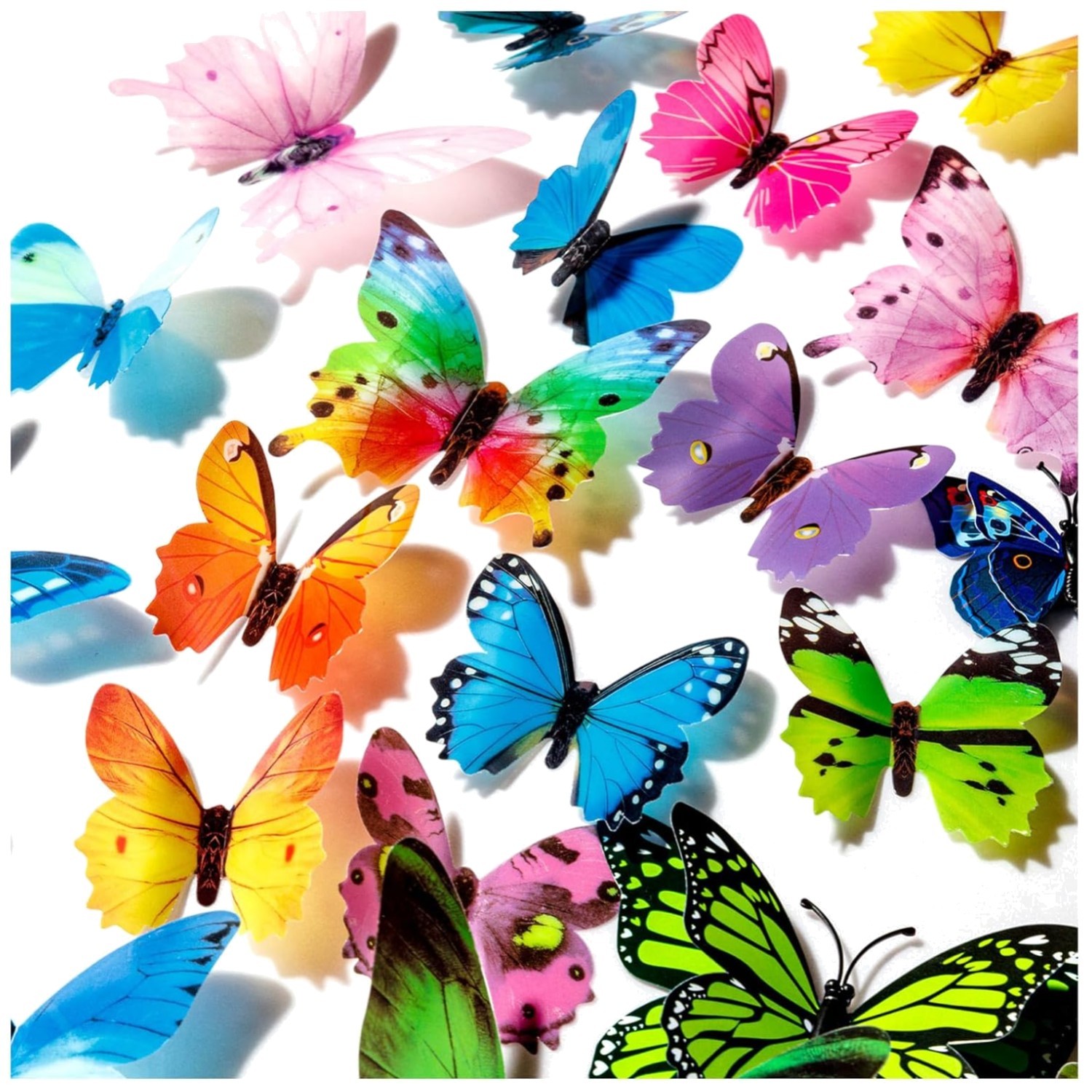 Colorful Butterfly Decals – 240 Removable Butterflies