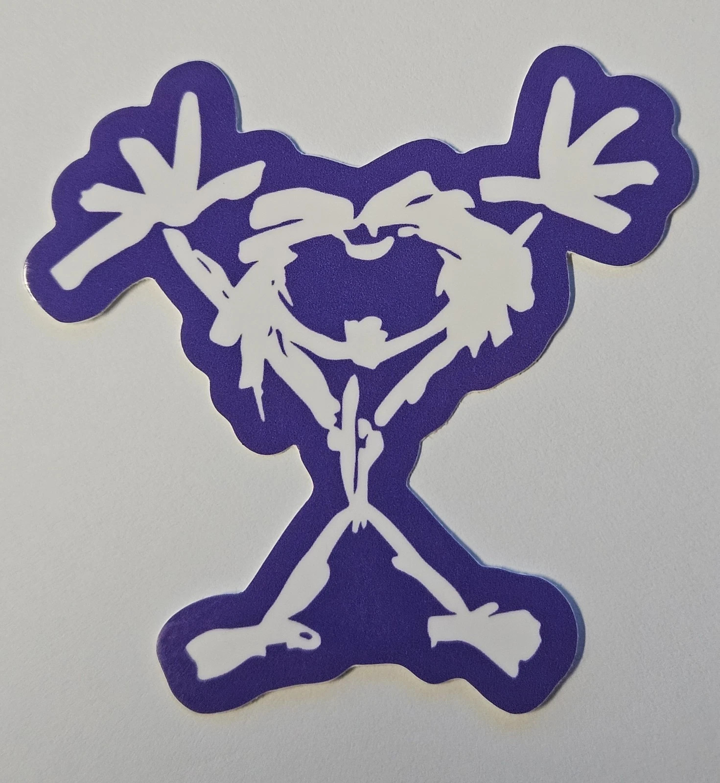 Pearl Jam Die-Cut Vinyl Sticker Purple & White 3″ Stickman