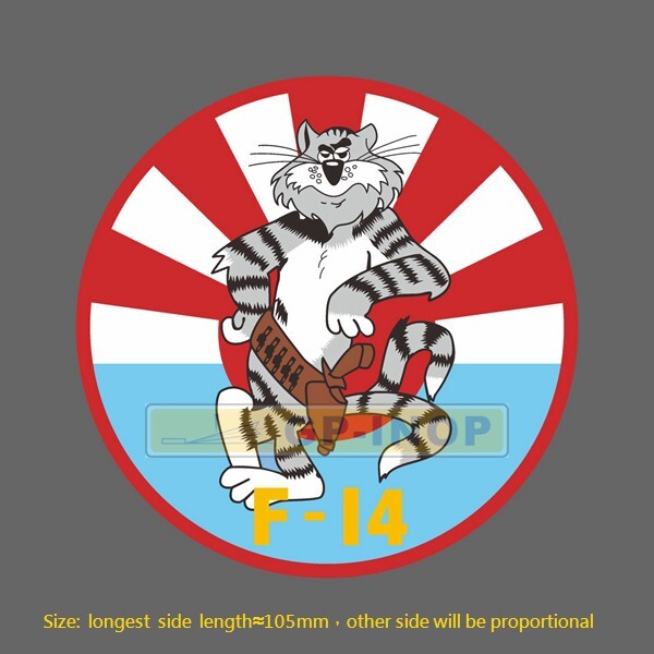 F-14 VF-111 TOMCAT Vinyl Sticker Luggage laptop Car Motocycle Skatebord