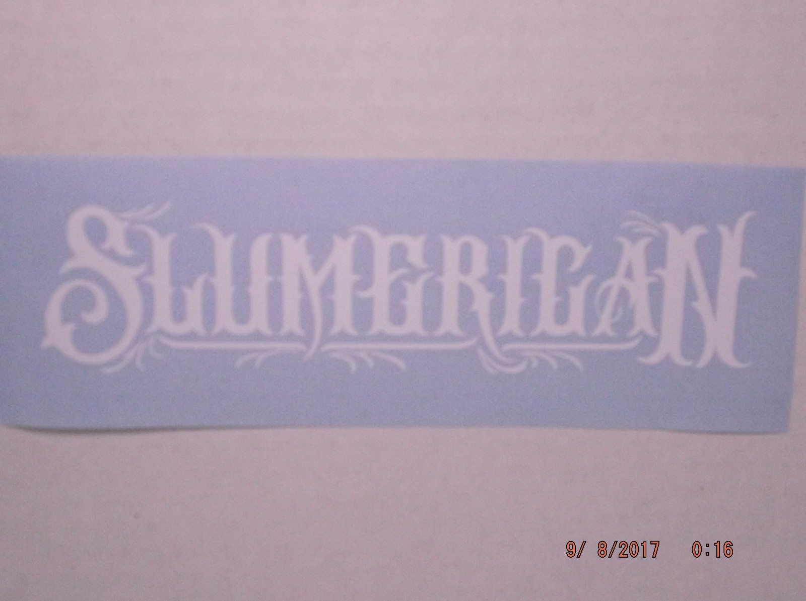 Fancy Slumerican Decal for Car, Truck, Window, or Any Smooth Surface Many Sizes