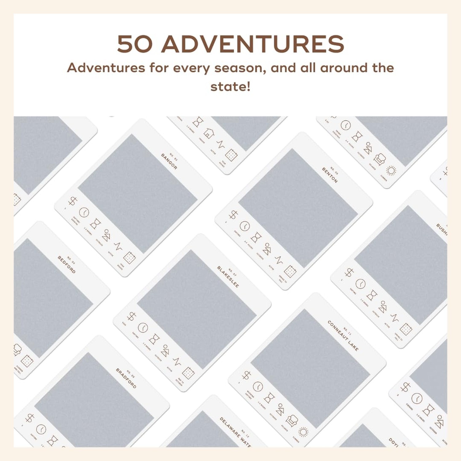 Pennsylvania Adventure Bucket List: 50 Scratch-Off Cards for Outdoor Activiti…