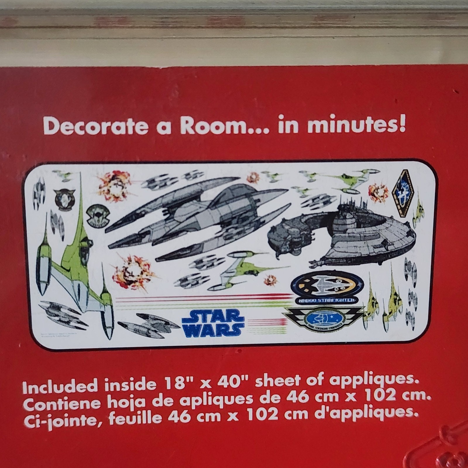 2 Star Wars Episode 1 TPM Jumbo Stick-Ups Set Of 25 Total 50 Wall Stickers 1999