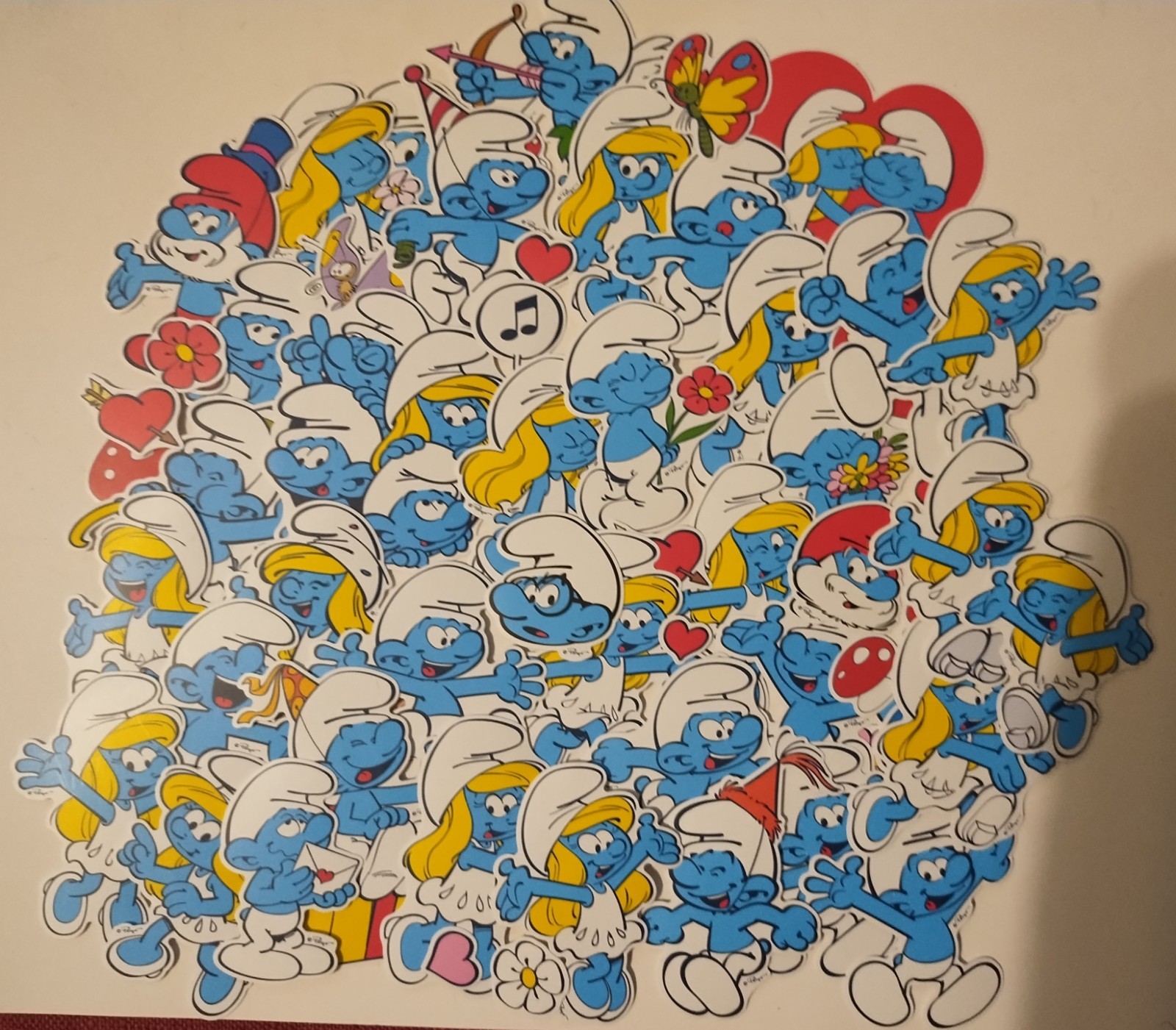 55pc. SMURF STICKERS