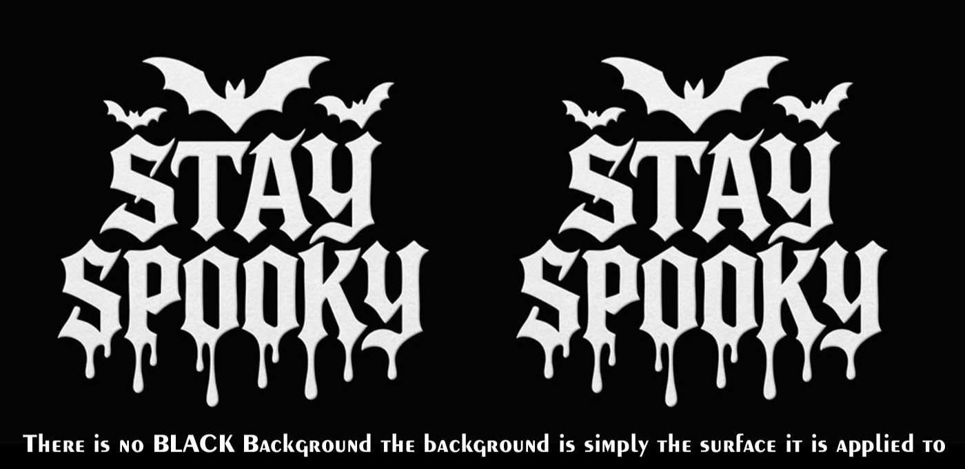 Stay Spooky Bats Two 5″ Vinyl Decals Car Window Laptop Tablet Any Flat Surface