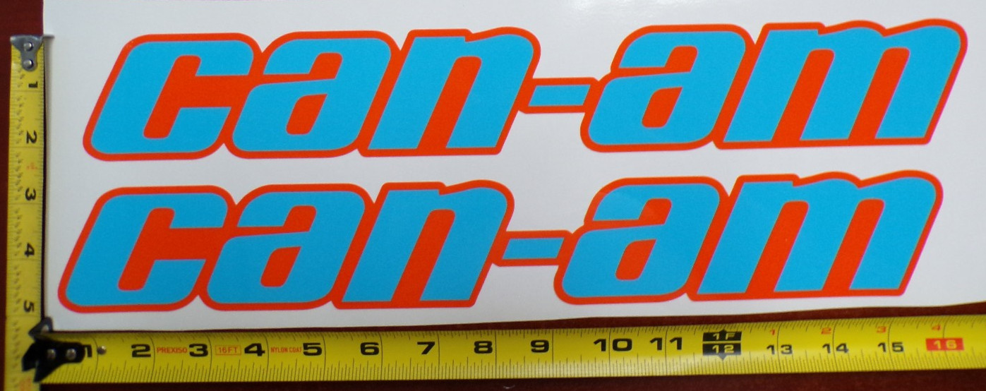 CAN-AM MAVERICK X3 R GRAPHIC DECAL STICKER USA MADE BLUE ORANGE SOLID THICK