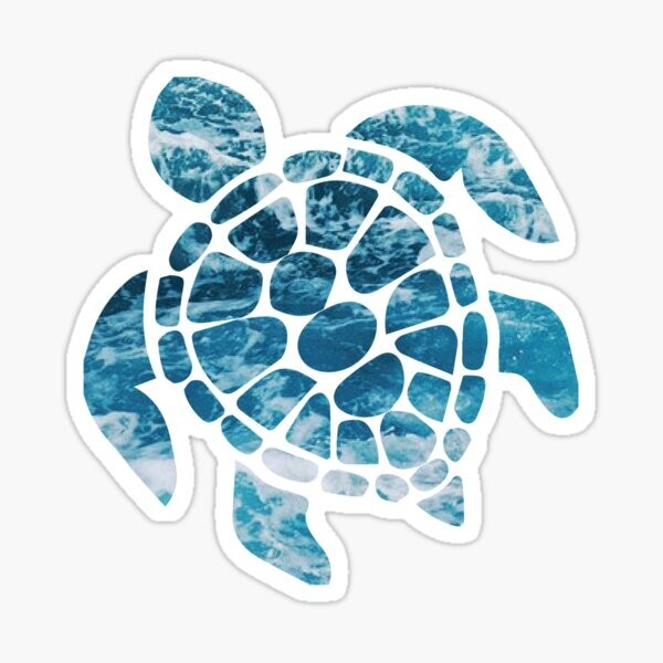 ocean Sea Turtle Animal Die Cut Laptop Decal Sticker – FREE SHIPPING