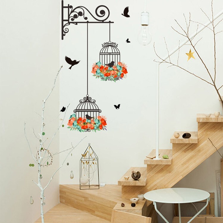 Wall Sticker Flower Decal Removable Vinyl Mural Art Living Room Home Door Decor