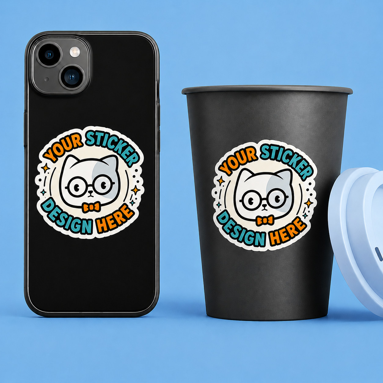 Custom Sticker| Die Cut Product Labels | Logo Stickers | Bulk Stickers W