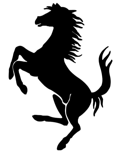 Ferrari Prancing Horse Vinyl Decals Car Body Window Mirror Stickers