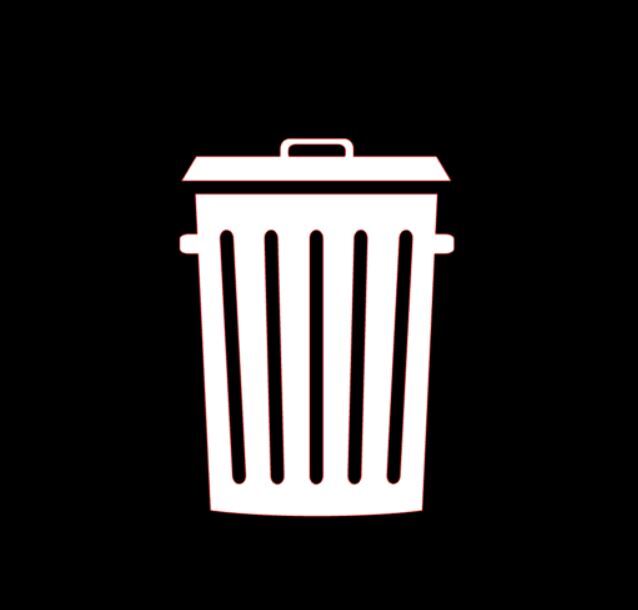 Trash Can Sticker PICK SIZE COLOR Vinyl Decal Garbage Waste Bin Symbol Recycle