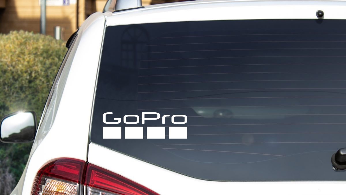 GoPro Decal, Vinyl Die Cut Window Sticker, 100% Made In USA