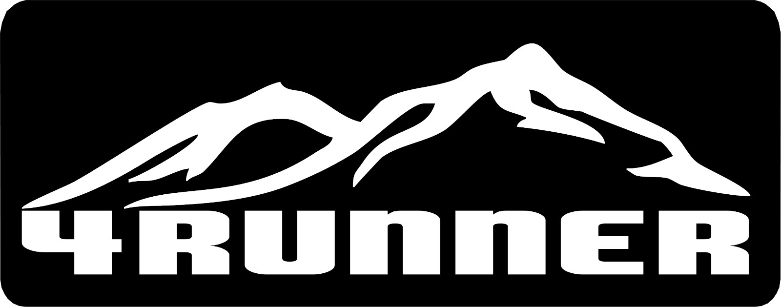 4Runner Vinyl Decal Stickers 4 Pack 19 Colors/ 5 Sizes