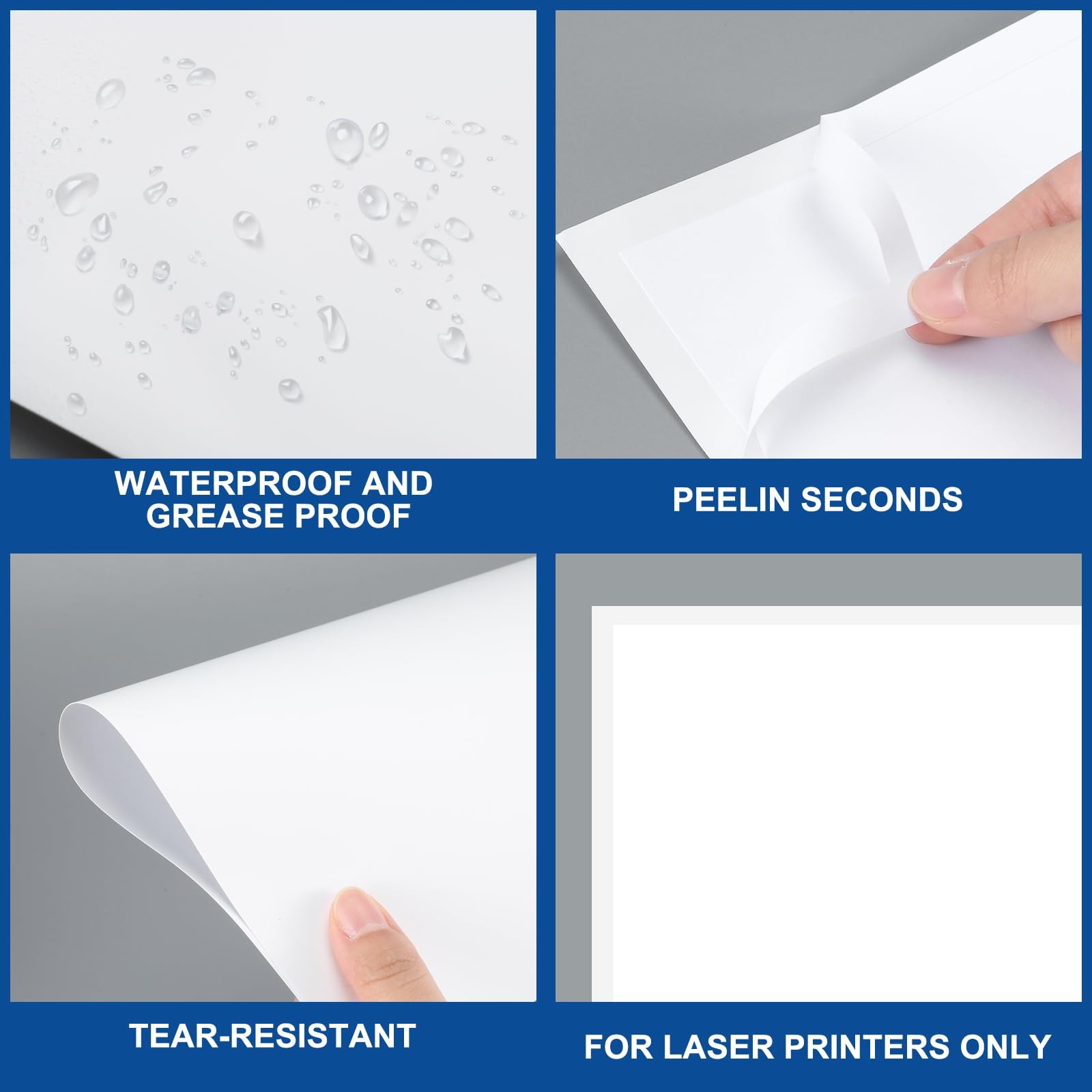 Maitys 100 Pcs Outdoor Window Stickers for Car Dealers 8.5″ x 11″ Plain White…