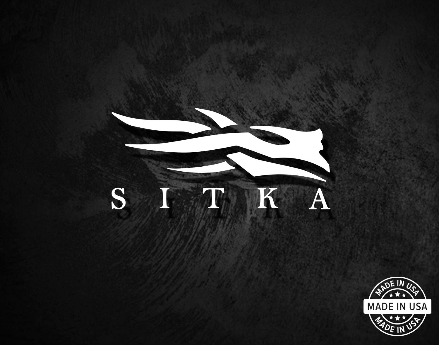 Sitka Gear Decal, Vinyl Die Cut Window Sticker, 100% Made In USA
