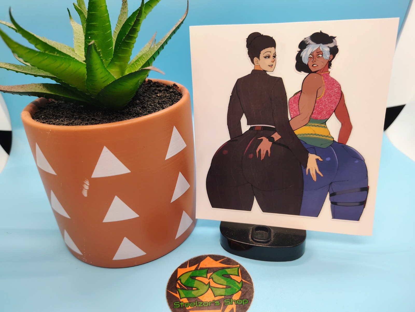 (4.5 Inches) Jane Romero & Haddie Kaur (Thicc) – Water-Resistant Vinyl Sticker