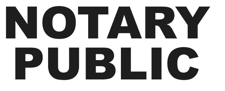 NOTARY PUBLIC DECAL STICKER BUSINESS OFFICE WINDOW DOOR TITLE CLERK CHOOSE COLOR