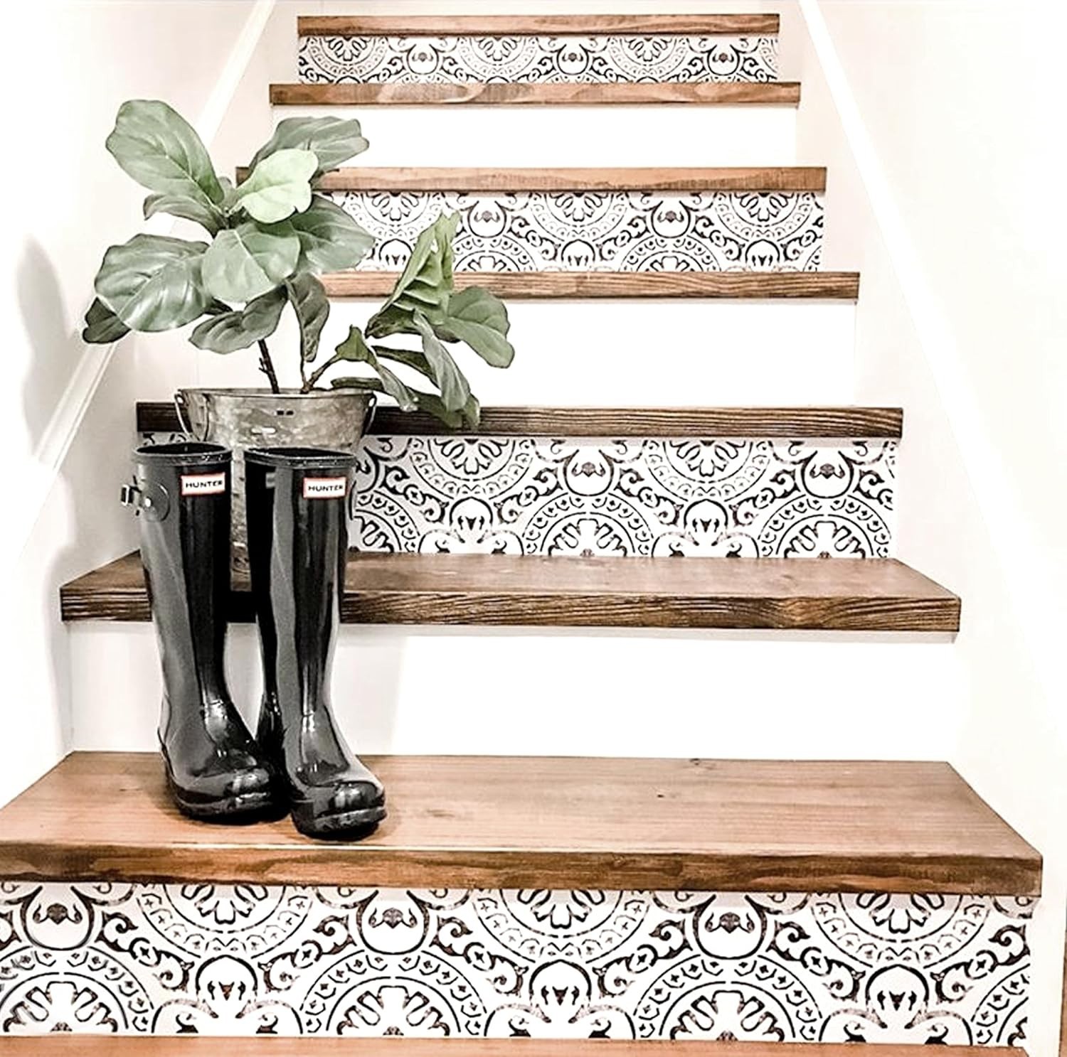 Stair Riser Strip Peel and Stick Vinyl Decal Self-Adhesive Easy to Trim