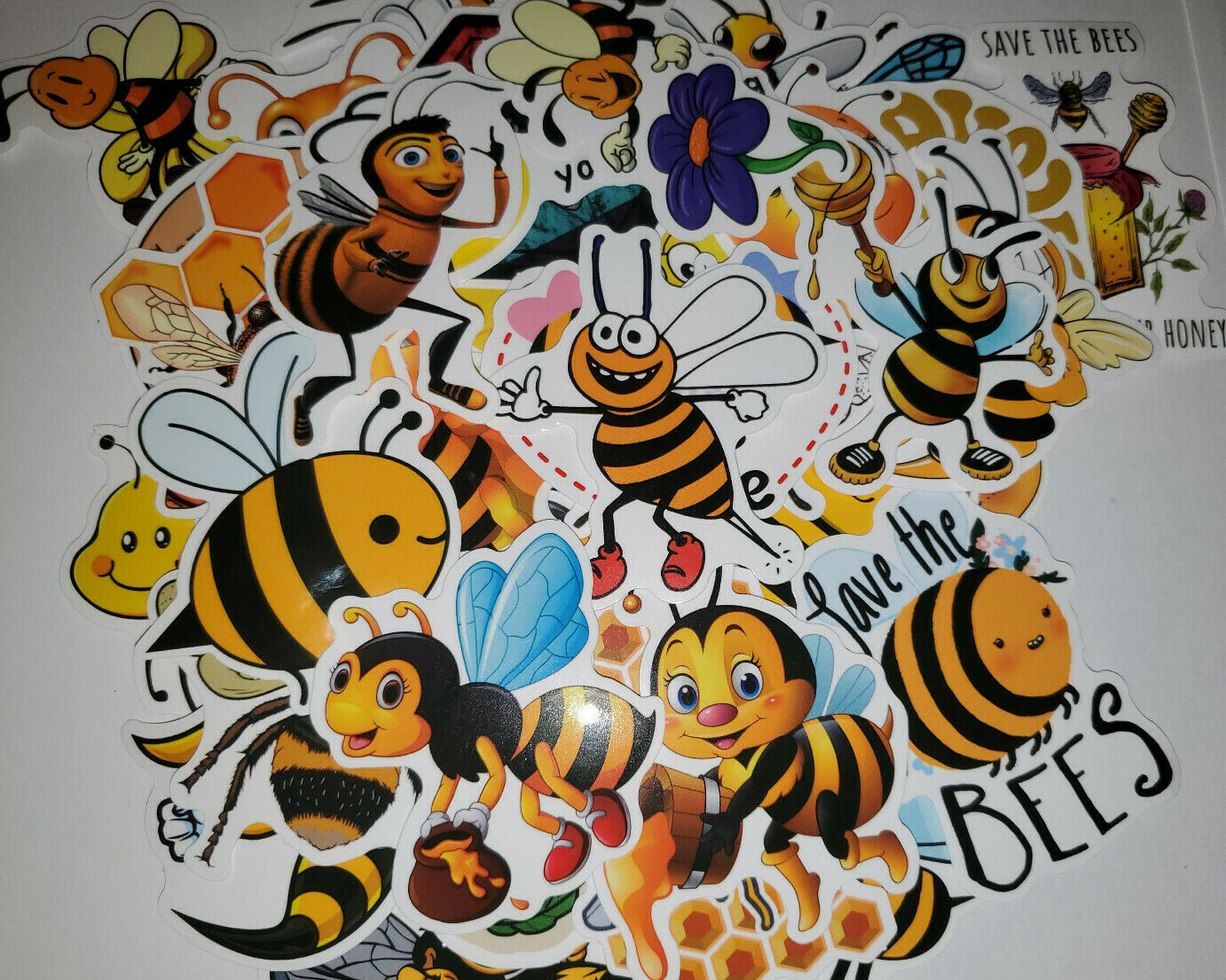 Save the Bees Sticker Nature 50 pcs – Vinyl Chromebook Mug Luggage skateboard