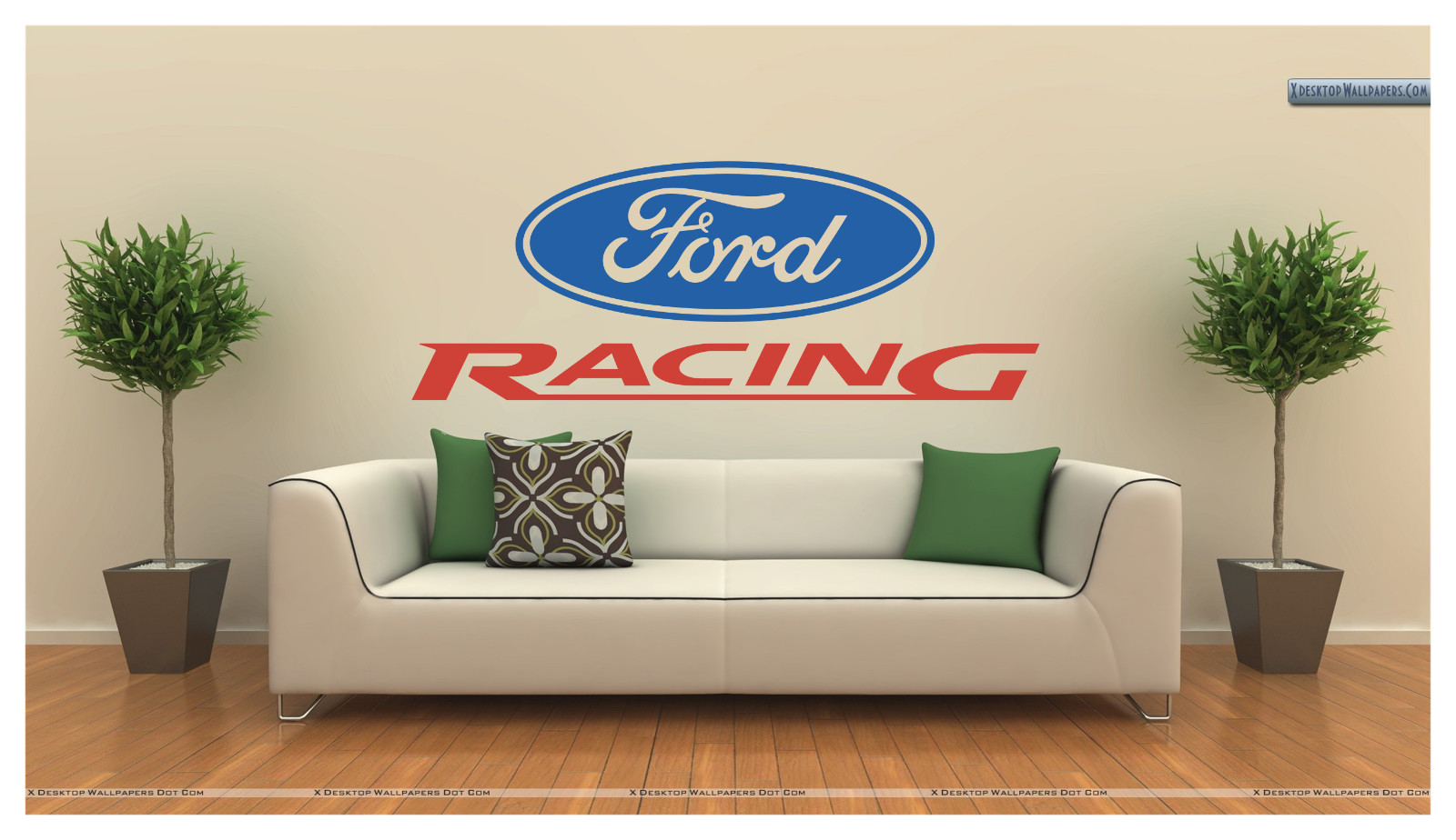 FORD RACING LARGE WALL DECAL VINYL ART 22″ TALL 57″ Long