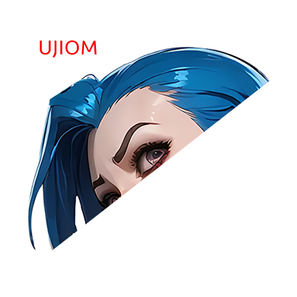 EARLFAMILY 5.1″ Anime Girl Car Sticker Rearview Mirror Motorcycle Hood Decal