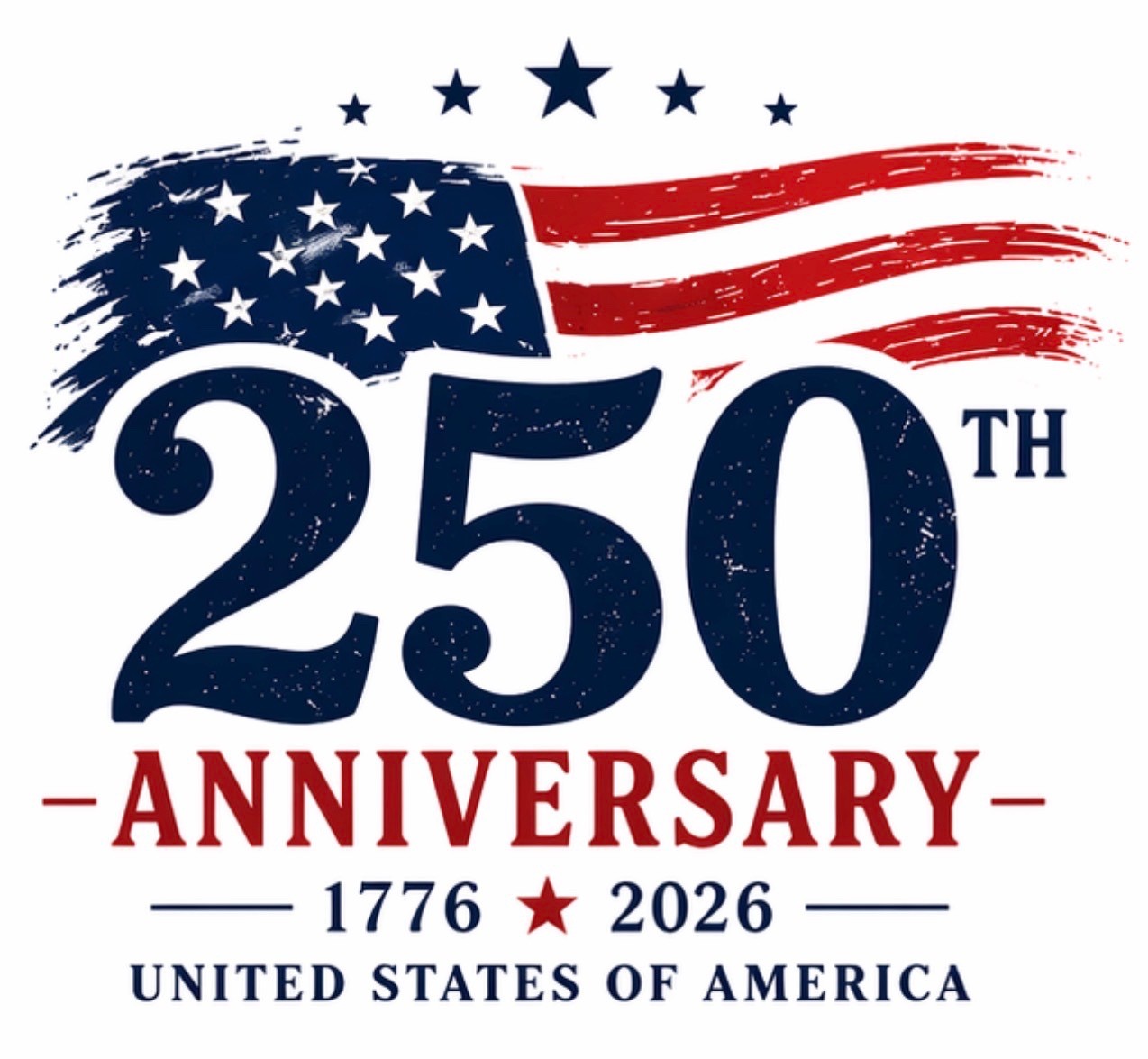 STICKER (BUY 2, GET 1 FREE) 250th vinyl glossy America new patriotic USA
