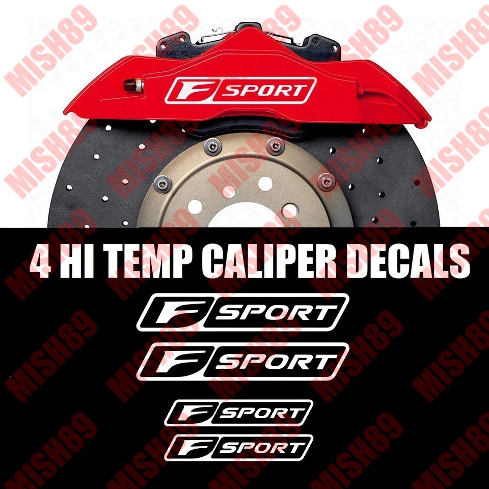 F Sport Caliper Decal Fsport F-Sport High Temp Vinyl Lexus Sticker Automotive