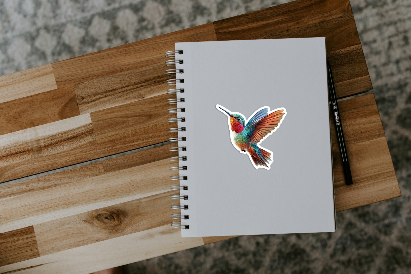 Cute Hummingbird Sticker | Waterproof | Vinyl Sticker | Laptop