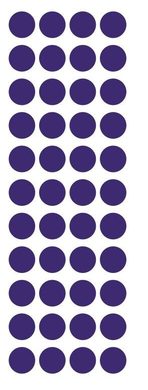 3/4″ Purple Round Label Dots Stickers Color Coding Inventory 3/4 Inch Dot