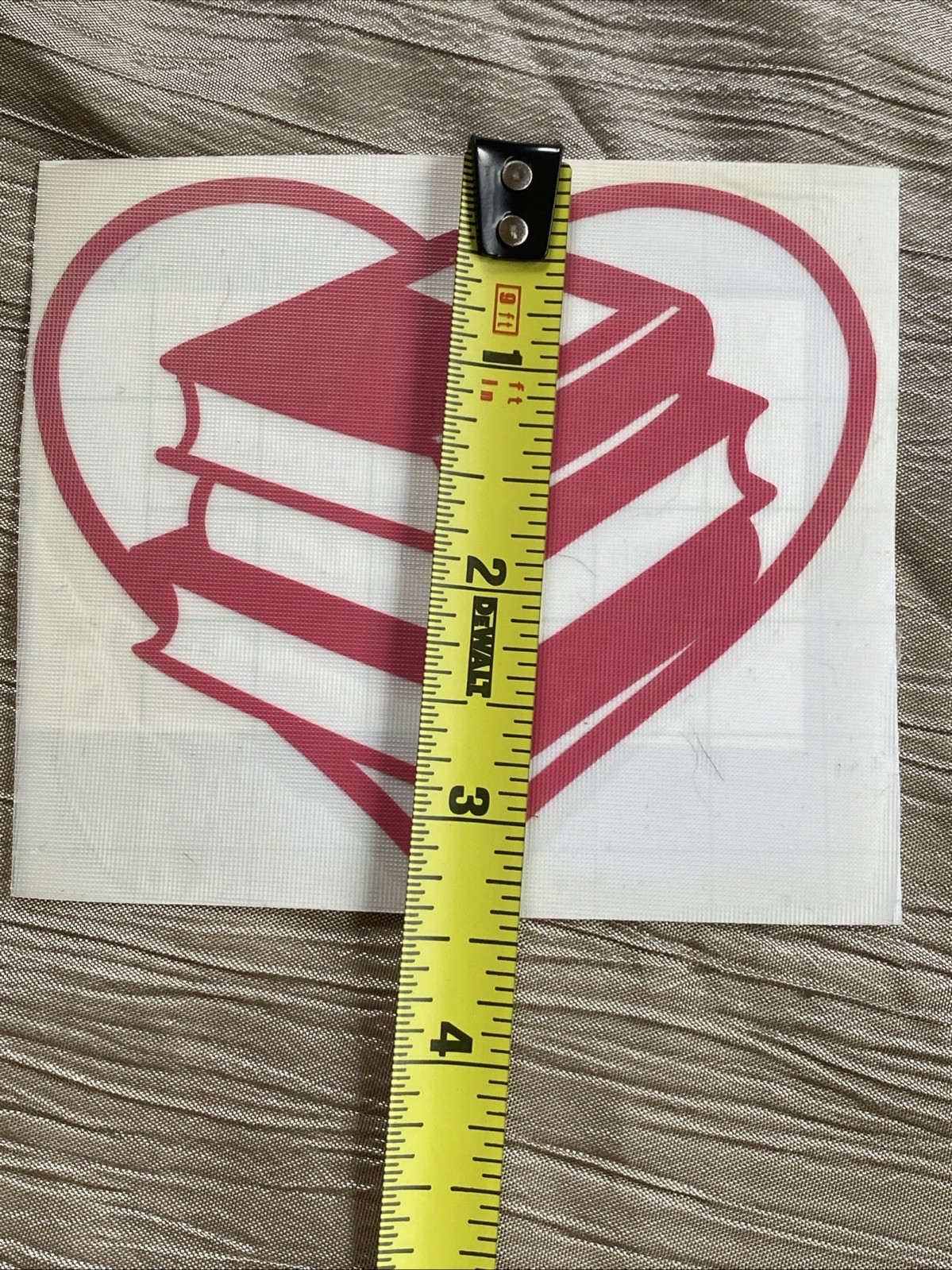 Stack Of Book Heart Love Reading Decal Sticker, Pink Vinyl