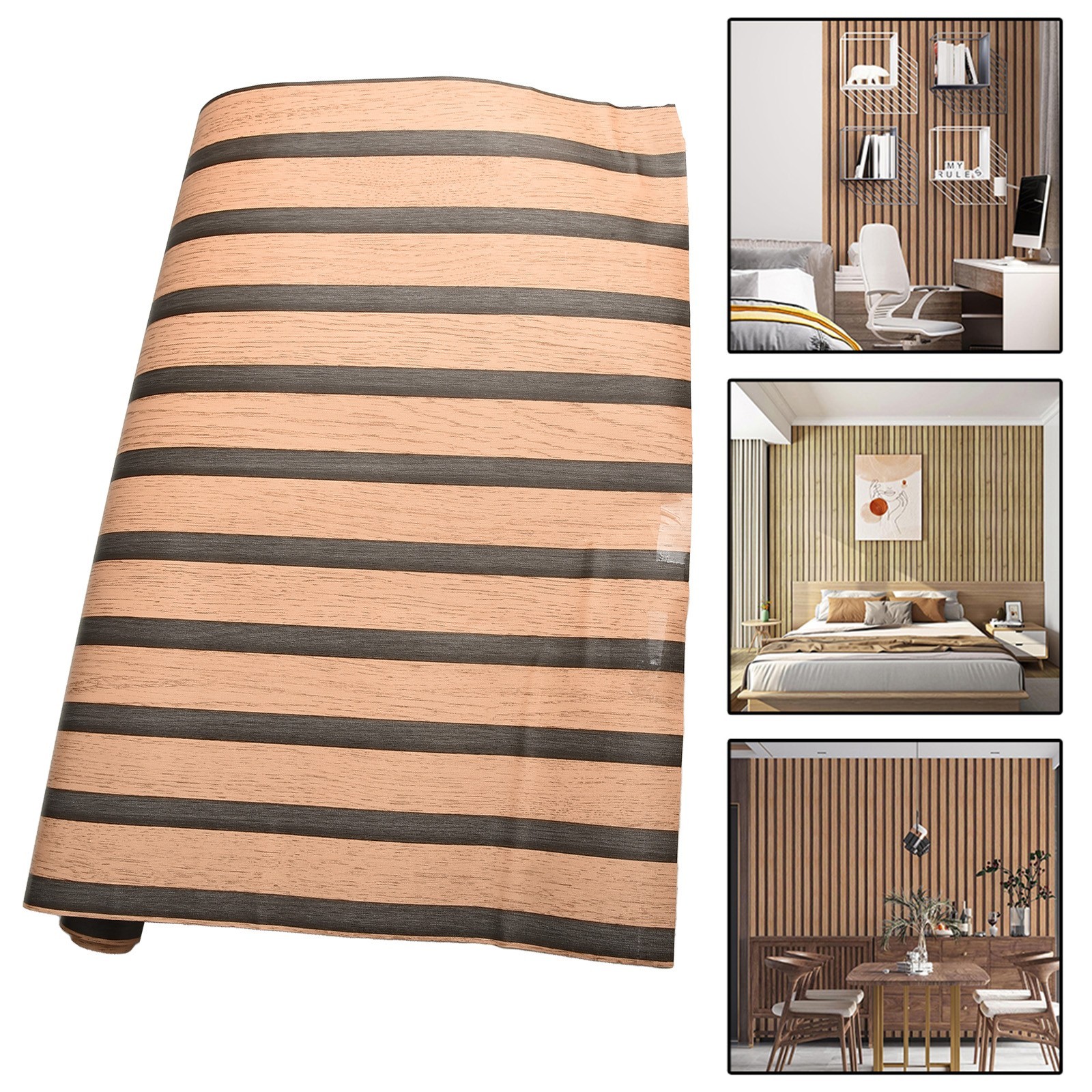 Sleek Design Waterproof PVC For Wall Stickers with Realistic Wood Finish