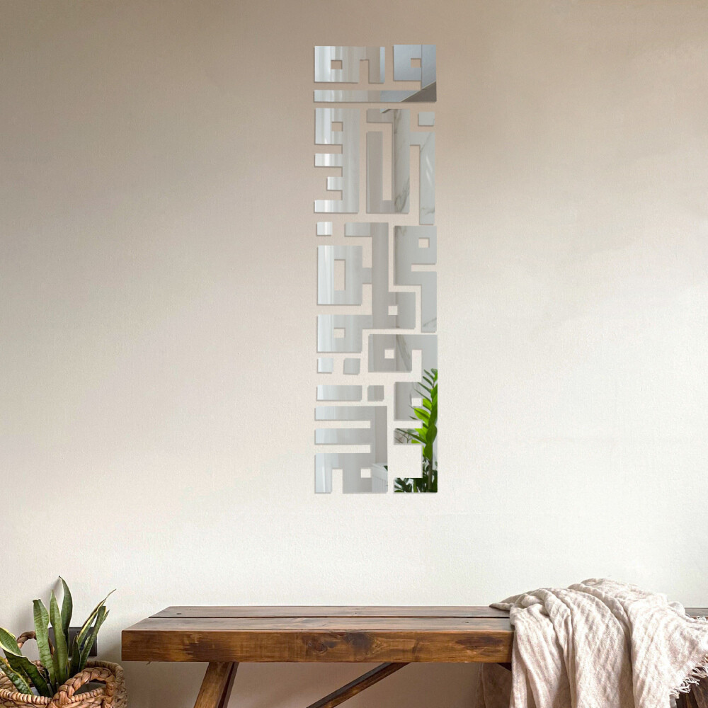 Self Adhesive Mirror Wall Decor DIY Mirror Stickers Art Mirror Wall Sticker US