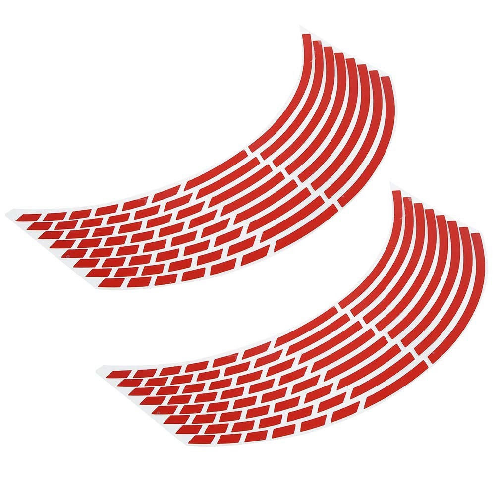 aqxreight Reflective Wheel Rim Stripe Decal, 16pcs Bike Motorcycle 16-18inch …