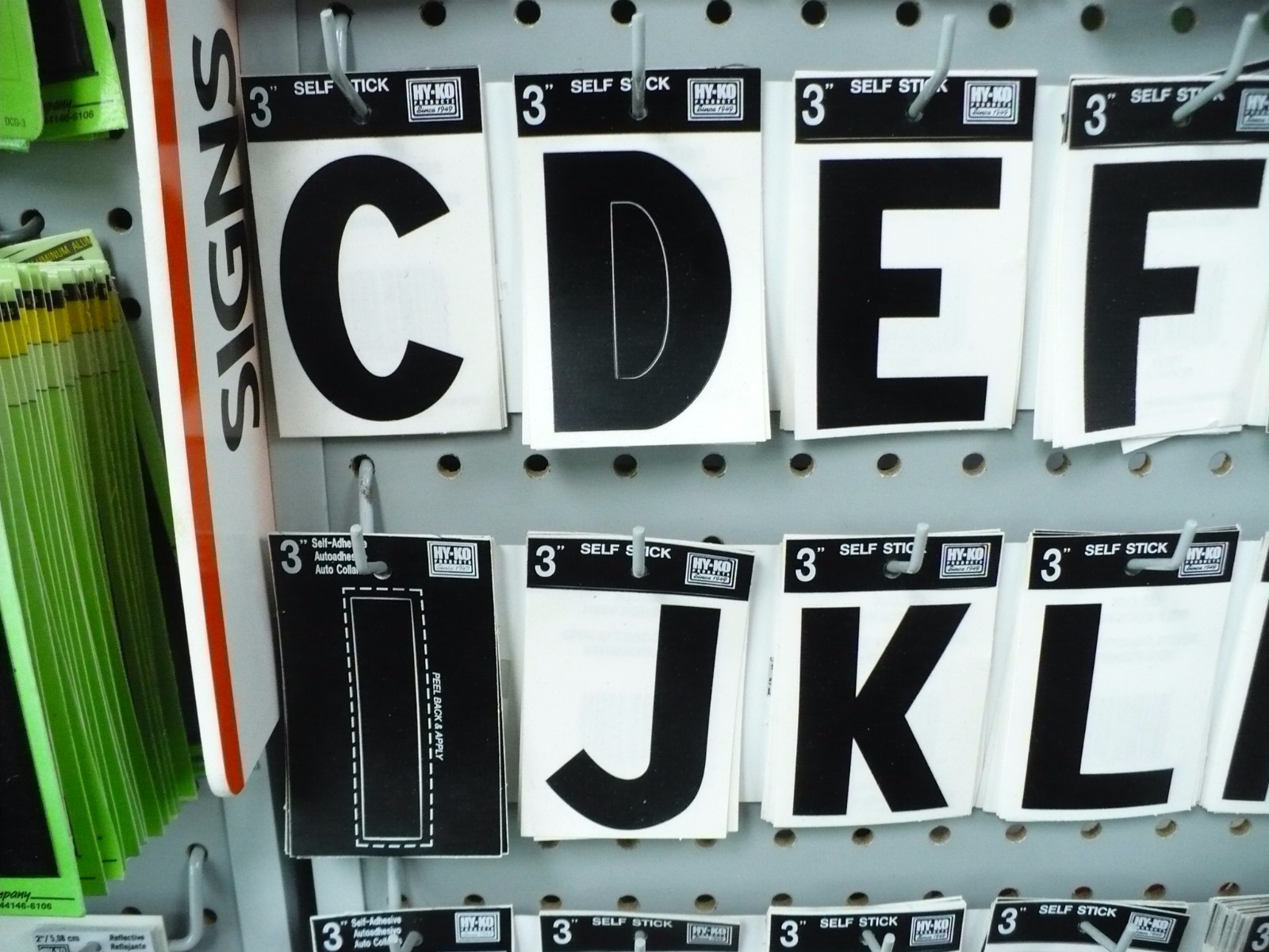 Vinyl Numbers & Letters, Matte Black 3″ Self-Adhesive (Price Per Number/Letter)
