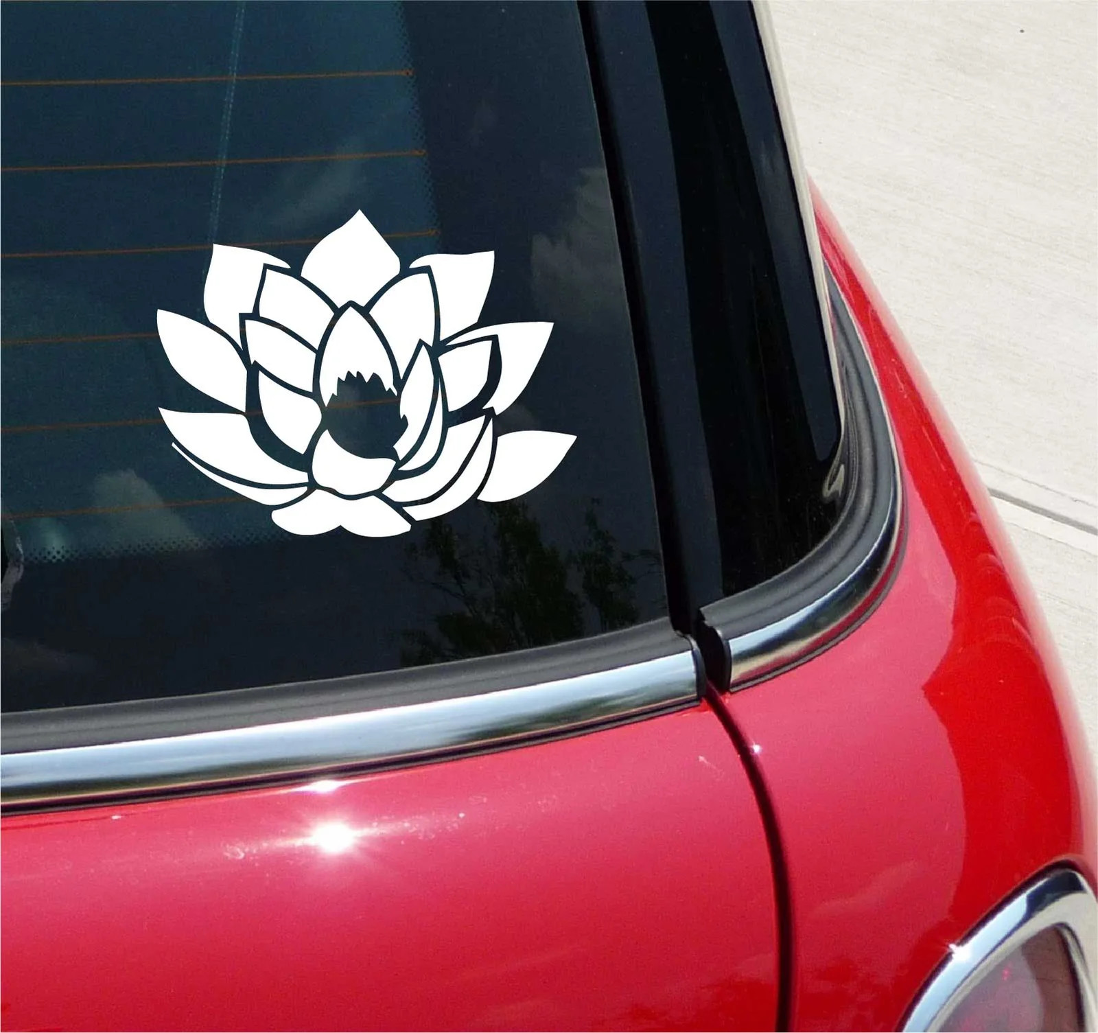 LOTUS FLOWER #1 BUDDHA BUDDHISM GRAPHIC YOGA DECAL STICKER ART CAR WALL DECOR